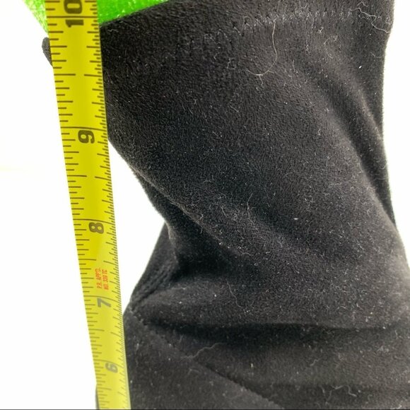 Bershka Faux Suede Black Slip-On Boots size 40 - Picture 3 of 9